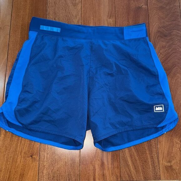 REI Swim Trunks Men Pockets Drawstring Beach Vacation Board Shorts Blue Size L - Picture 1 of 9